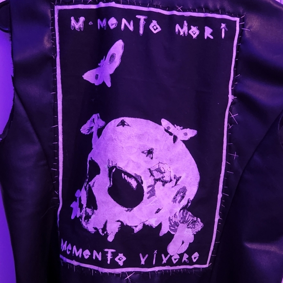 Real Studded leather vest with backpatch - Picture 4 of 7